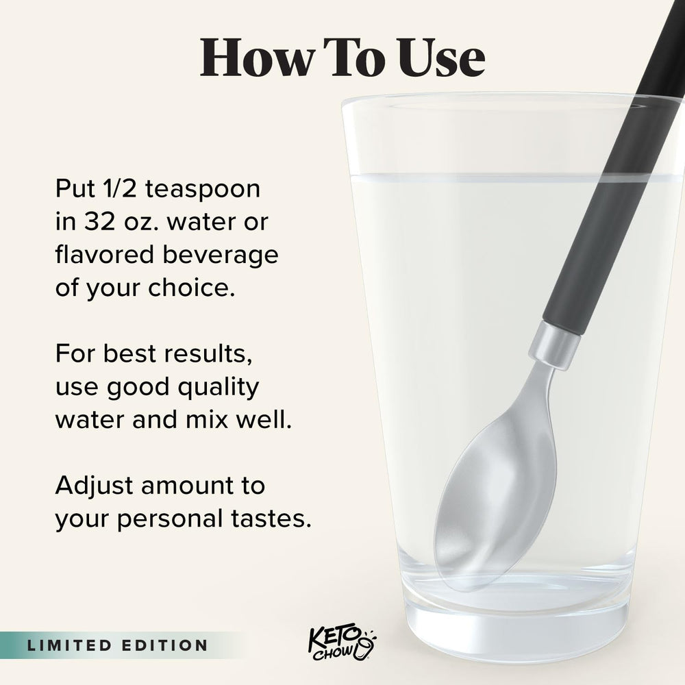 Close-up of SALTT Electrolyte Drops label