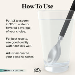 Close-up of SALTT Electrolyte Drops label