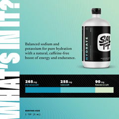 SALTT Hydrate electrolyte drops 8.3 oz bottle