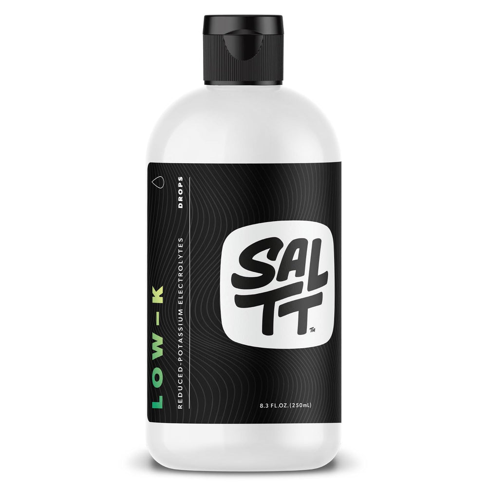 SALTT Low-K Fasting Drops bottle with product label