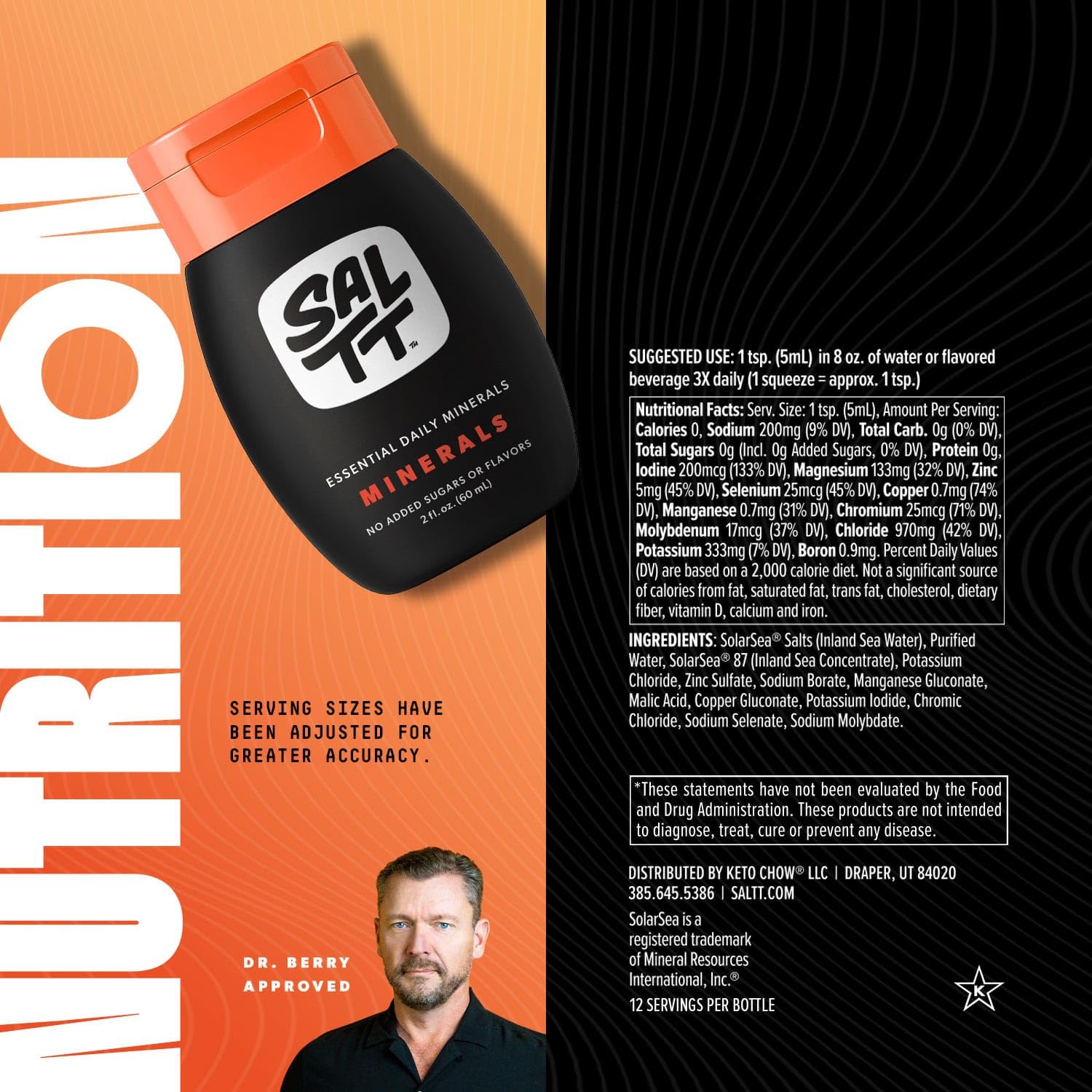 Packaging comparison and travel-friendly SALTT Minerals Drops bottle