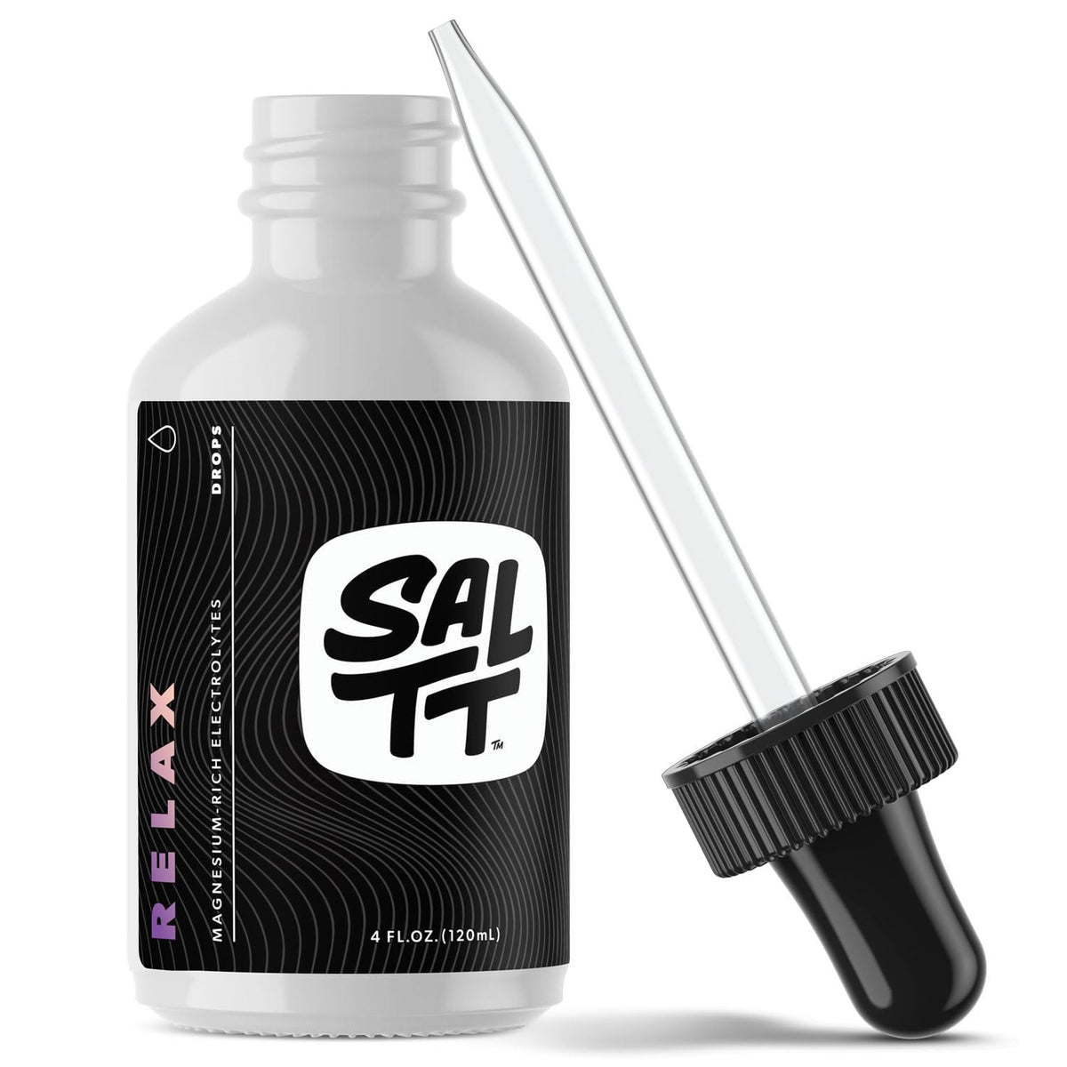 SALTT Relax Magnesium Drops 120 ml bottle with dropper