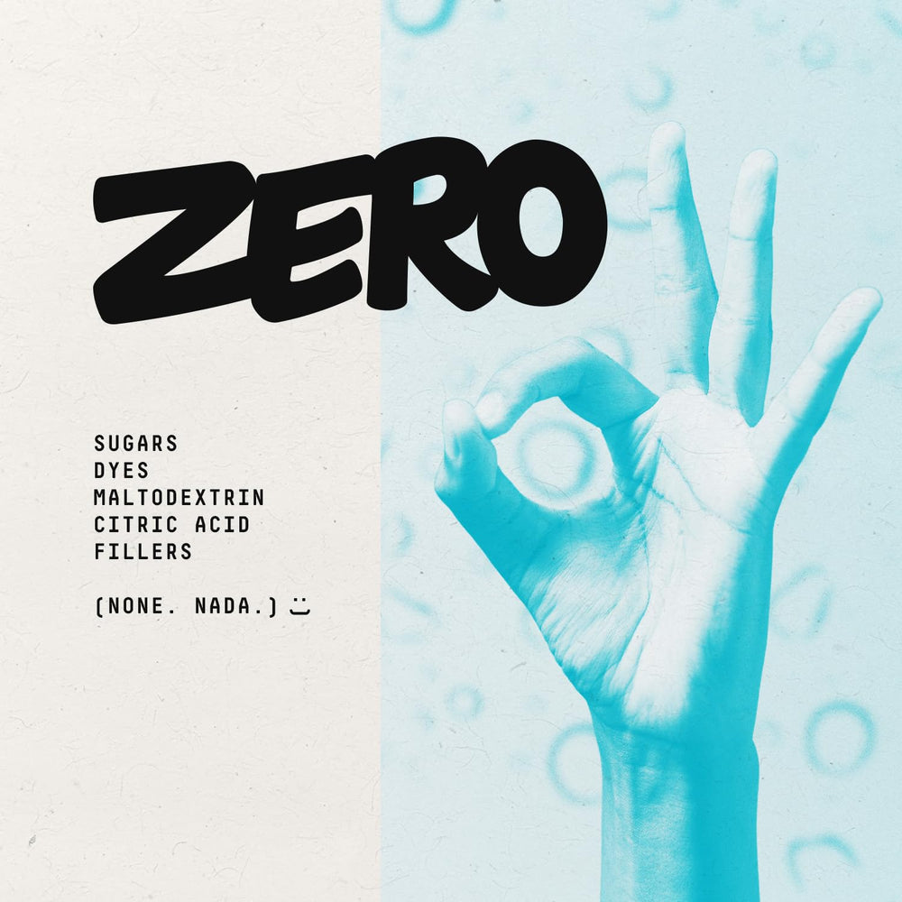 Travel-friendly electrolyte packets layout