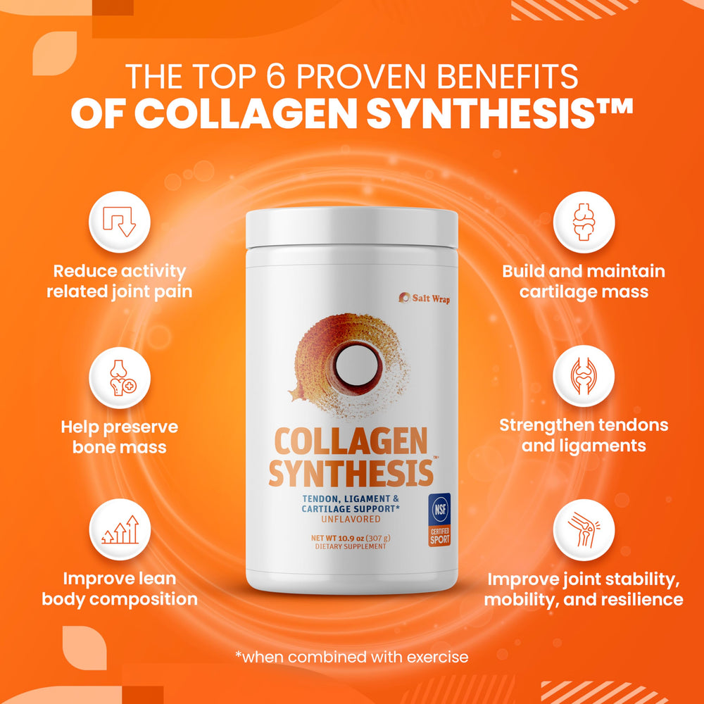 Unflavored Collagen Synthesis powder mixes easily
