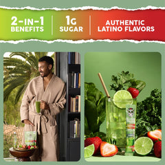 Salud stick packets displaying Strawberry Lime flavor