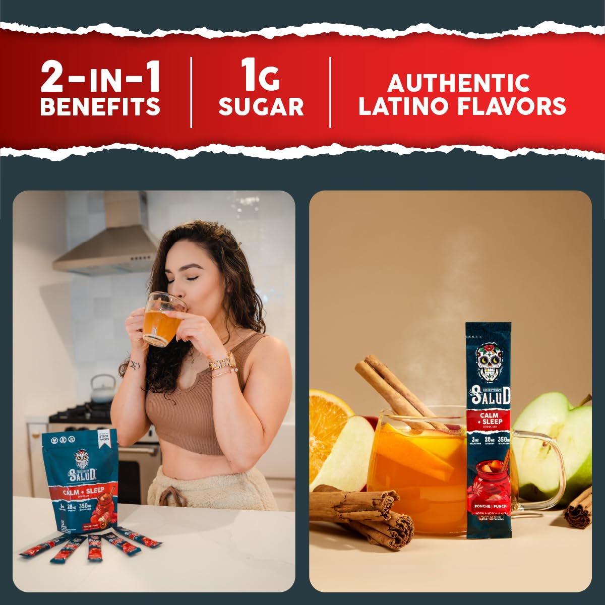 Melatonin and Affron saffron extract per serving label.