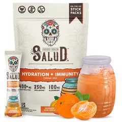 Salud Mandarin Agua Fresca hydration packets front view