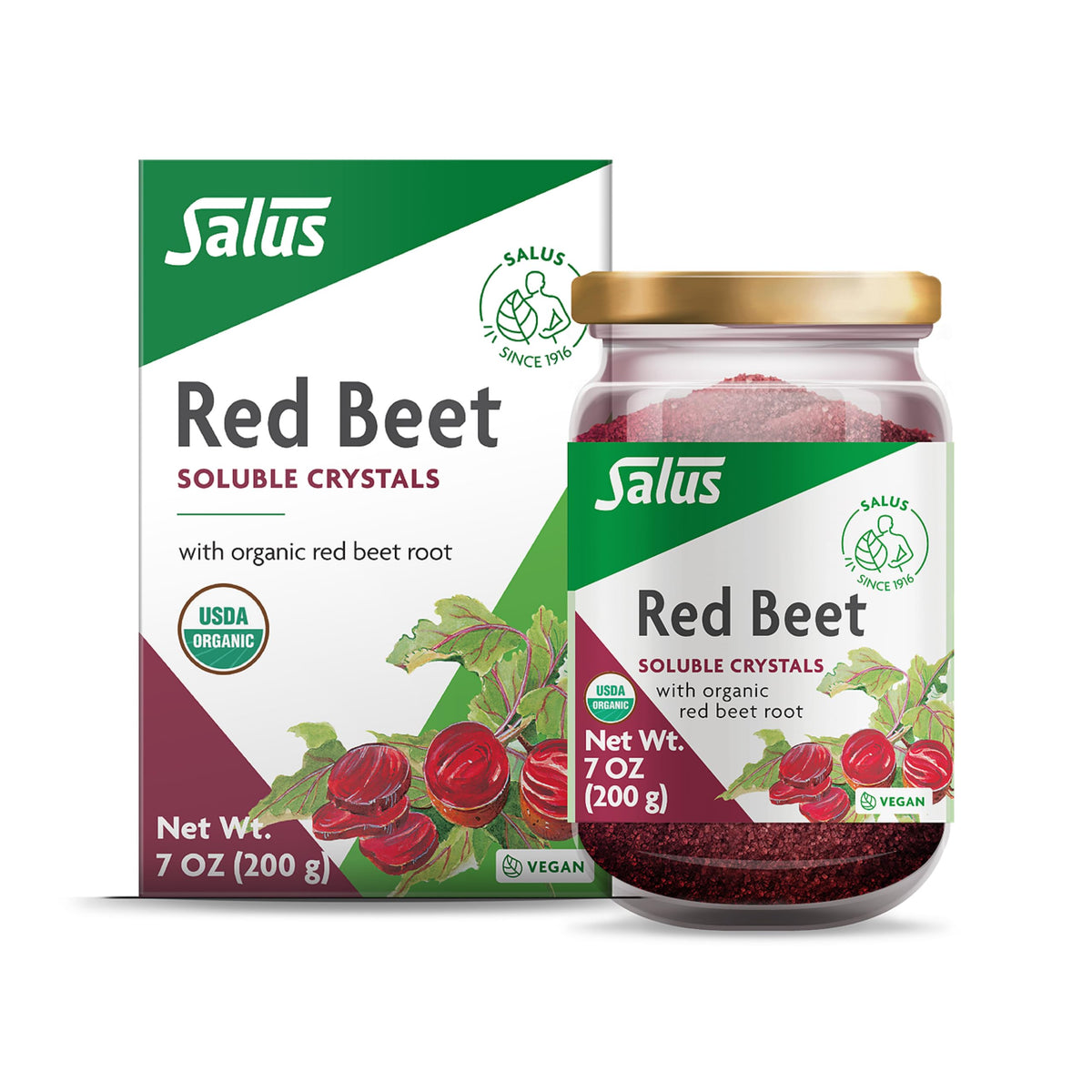 Salus Red Beet Crystals 7 oz label