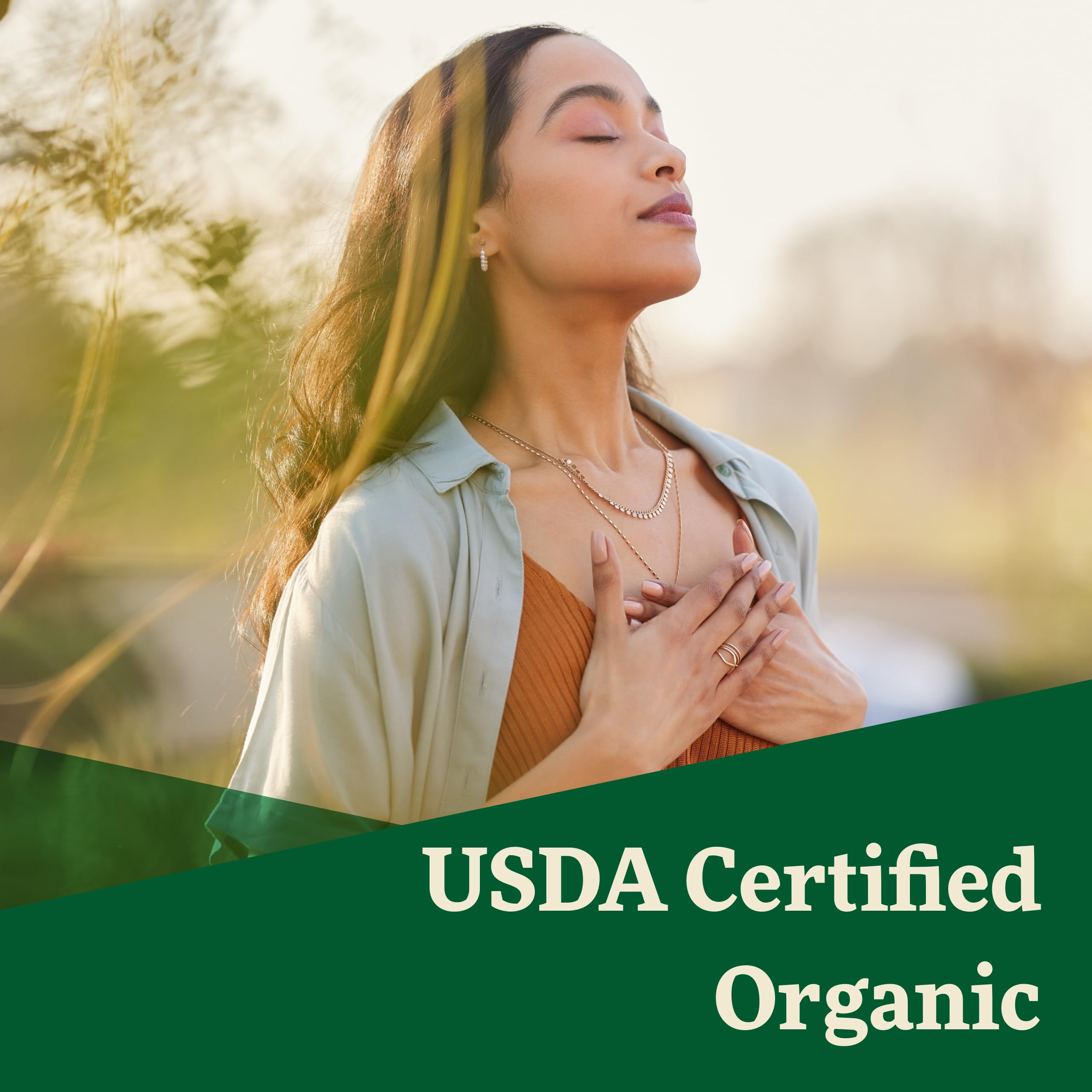 Ingredients panel showing organic vegan gluten-free