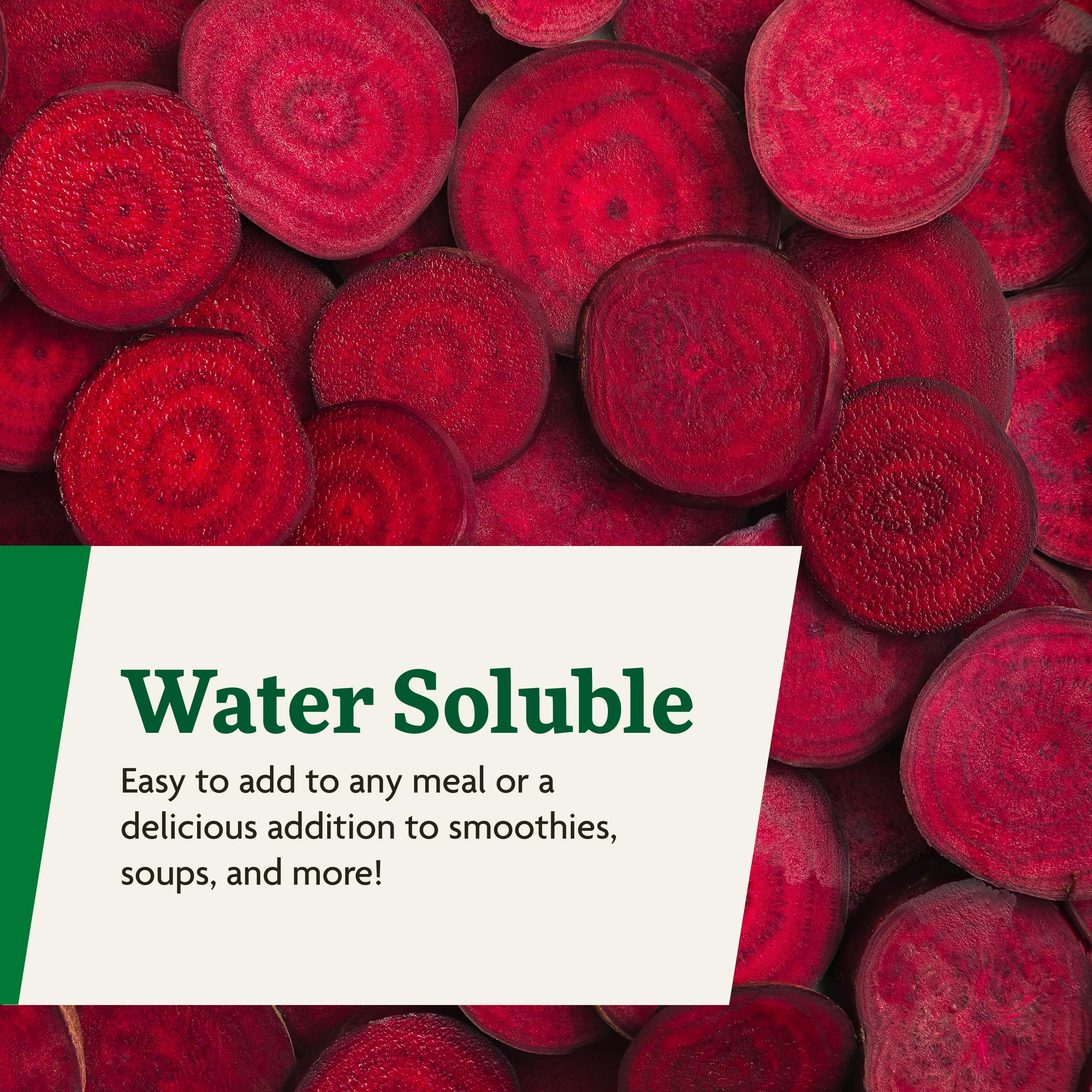 Glass jar containing Salus Red Beet Crystals