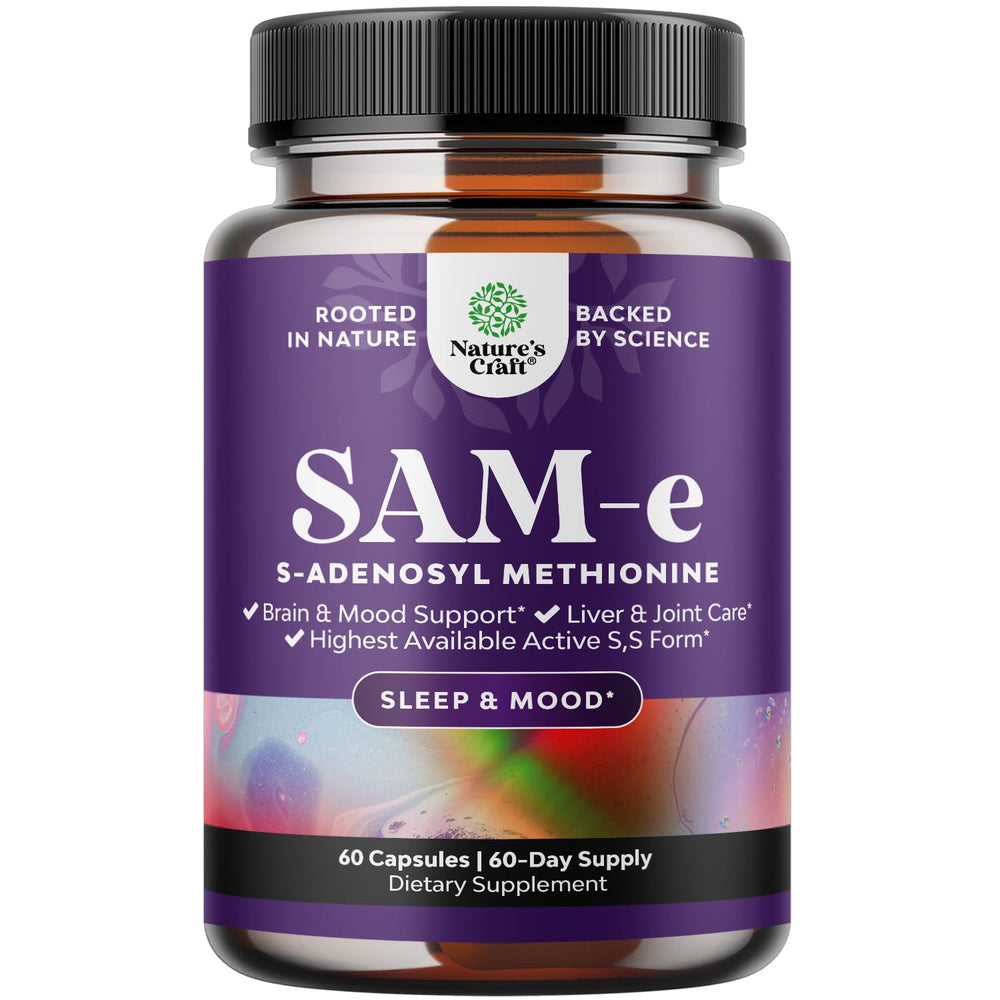 Bottle of Sam-E 200mg mood support supplement