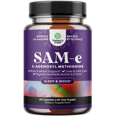 Bottle of Sam-E 200mg mood support supplement