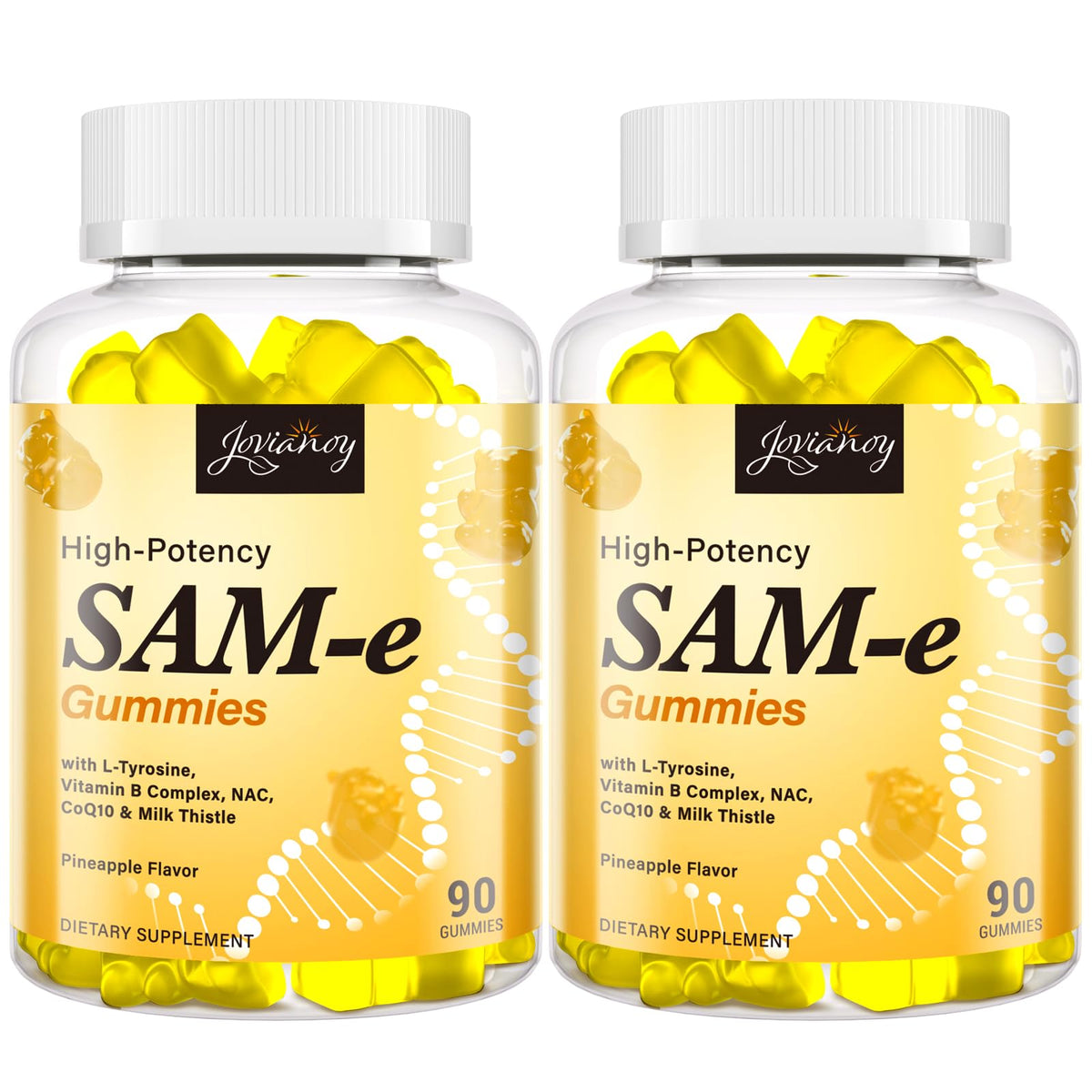 SAM-e Gummies Pineapple flavor bottle front