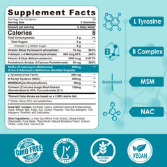 Gummies with label showing 800 mg SAM-e