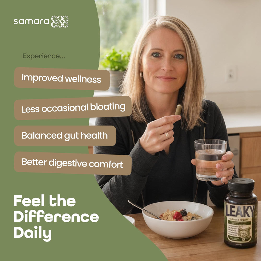 Close-up of Marshmallow Root and Pau D'Arco herbs used in Samara 888