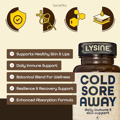 Lysine capsules with lemon balm for cold sore support