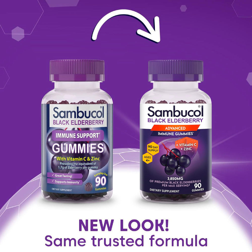 Sambucol Gummies bottle angled left