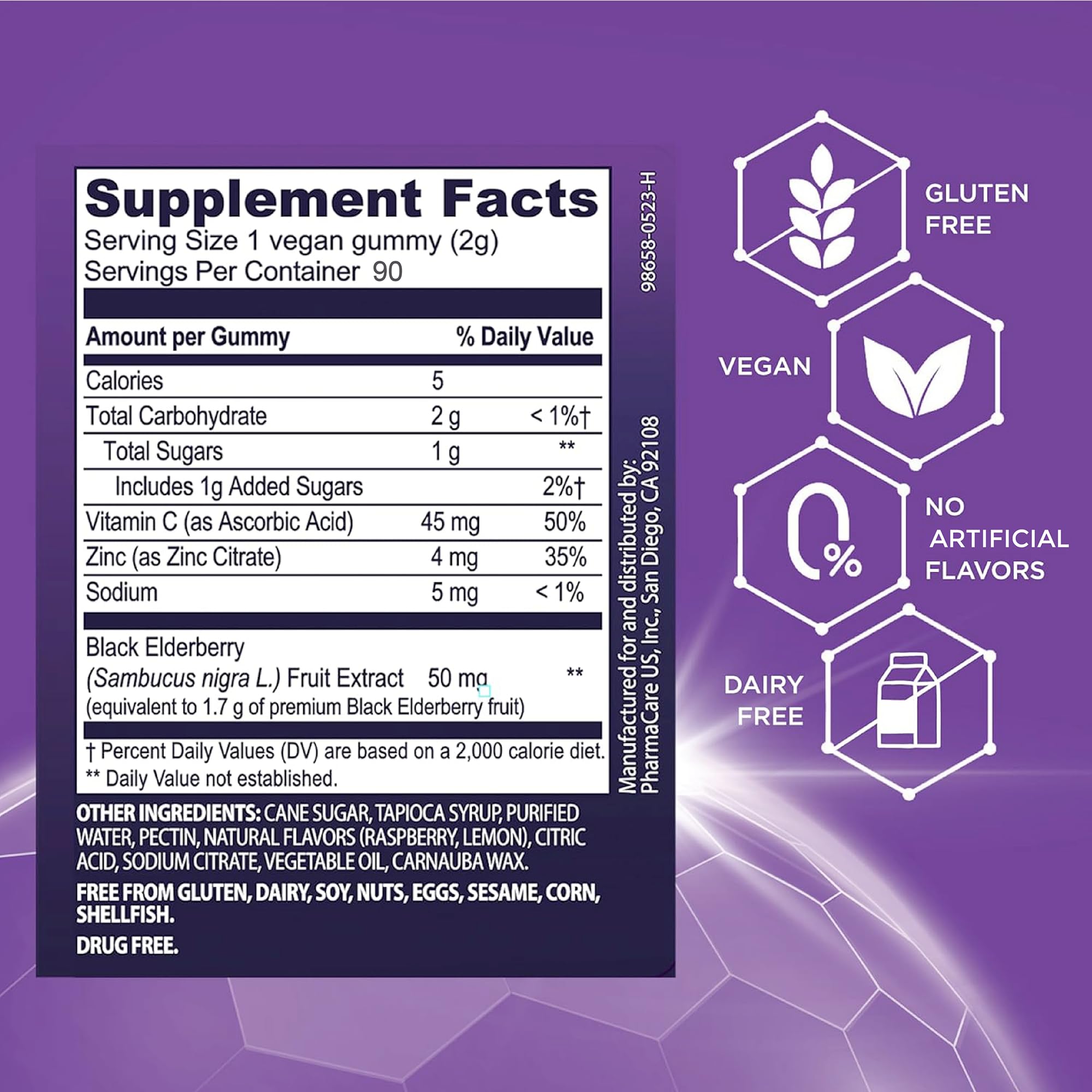 Sambucol Gummies bottle angled right
