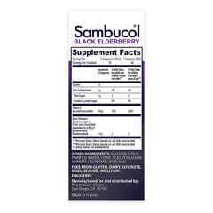 Side view of Sambucol Black Elderberry Syrup for Kids bottle