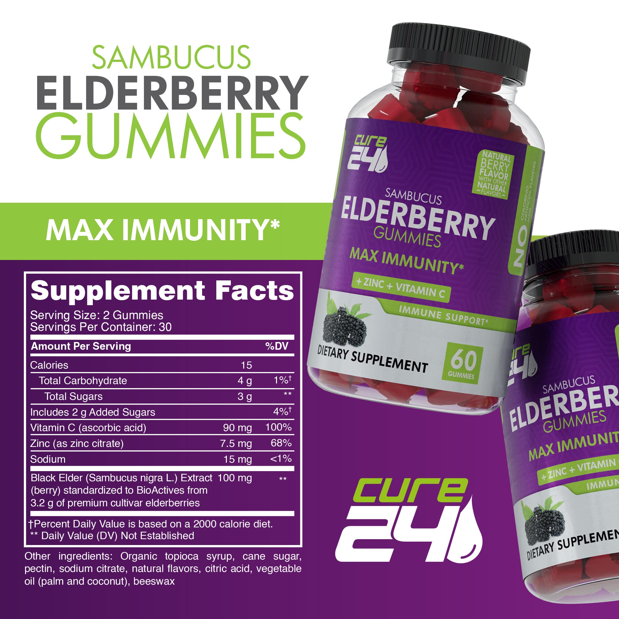 Vegan, non-GMO and Made in USA icons on packaging