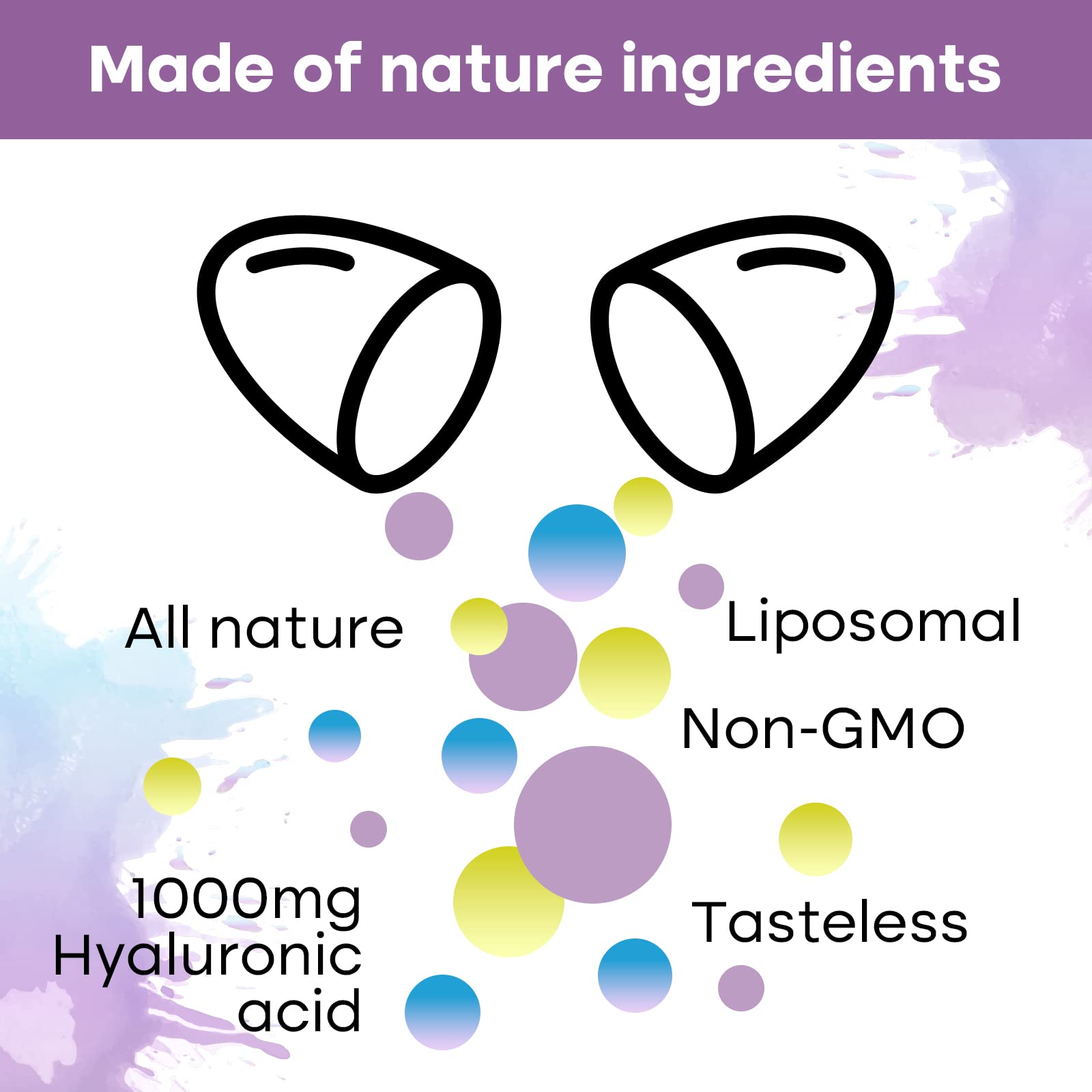 Label highlighting soy-free, gluten-free and non-GMO ingredients