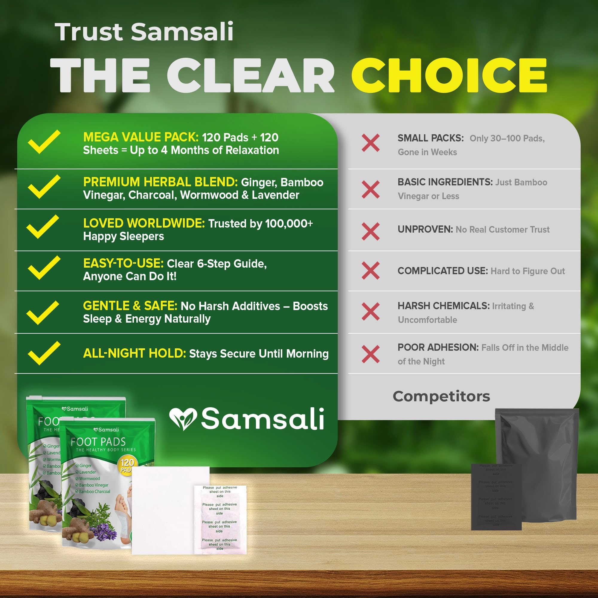 Ingredient highlights: Ginger, Bamboo Vinegar, Bamboo Charcoal, Wormwood, Lavender