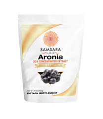 Samsara Herbs Aronia Berry 20:1 Extract Powder - 8oz label view