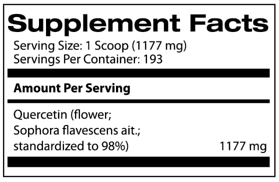 All-natural Quercetin 98% powder product shot