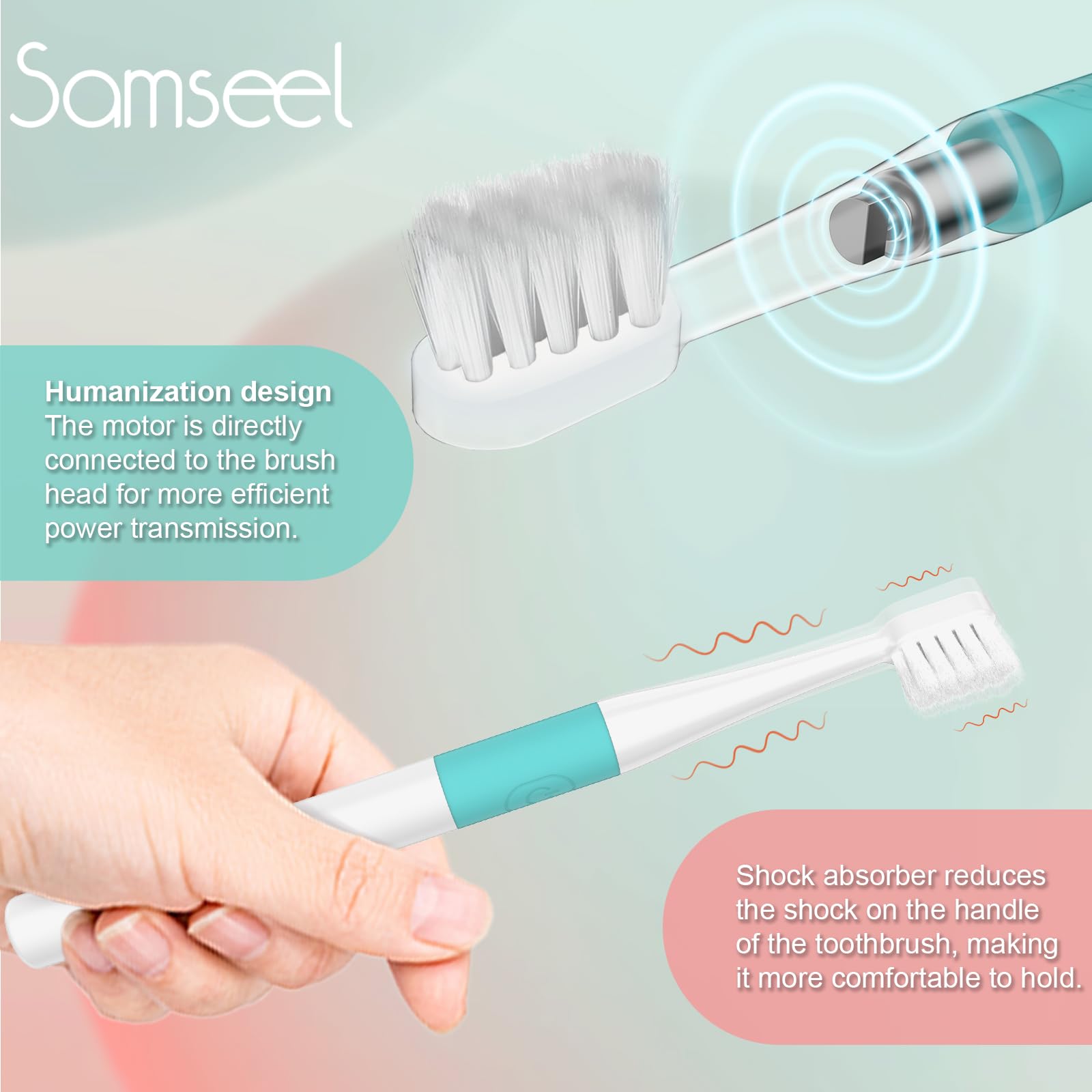 Dense synthetic resin bristles for sensitive teeth