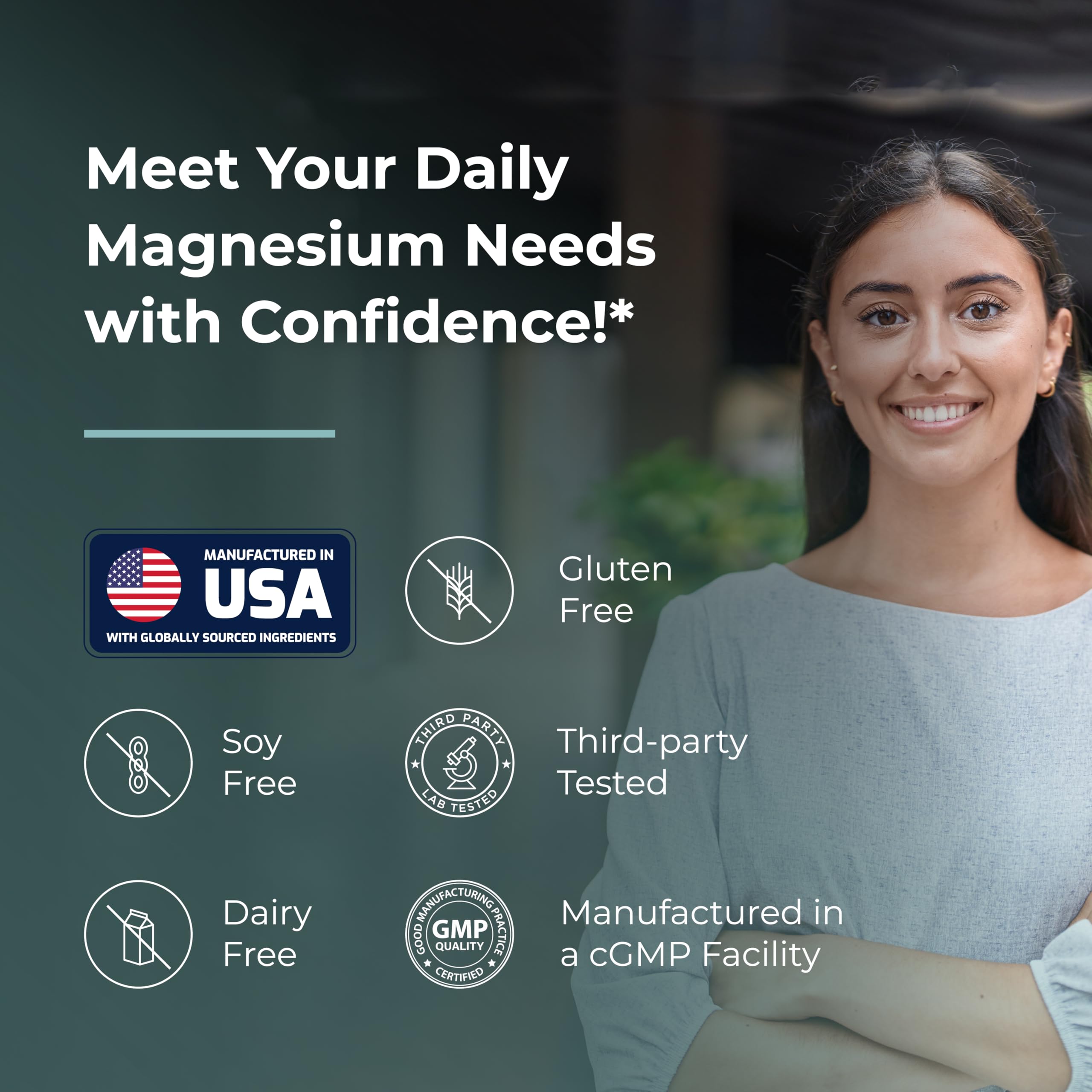 Serving size details and 40-day supply information