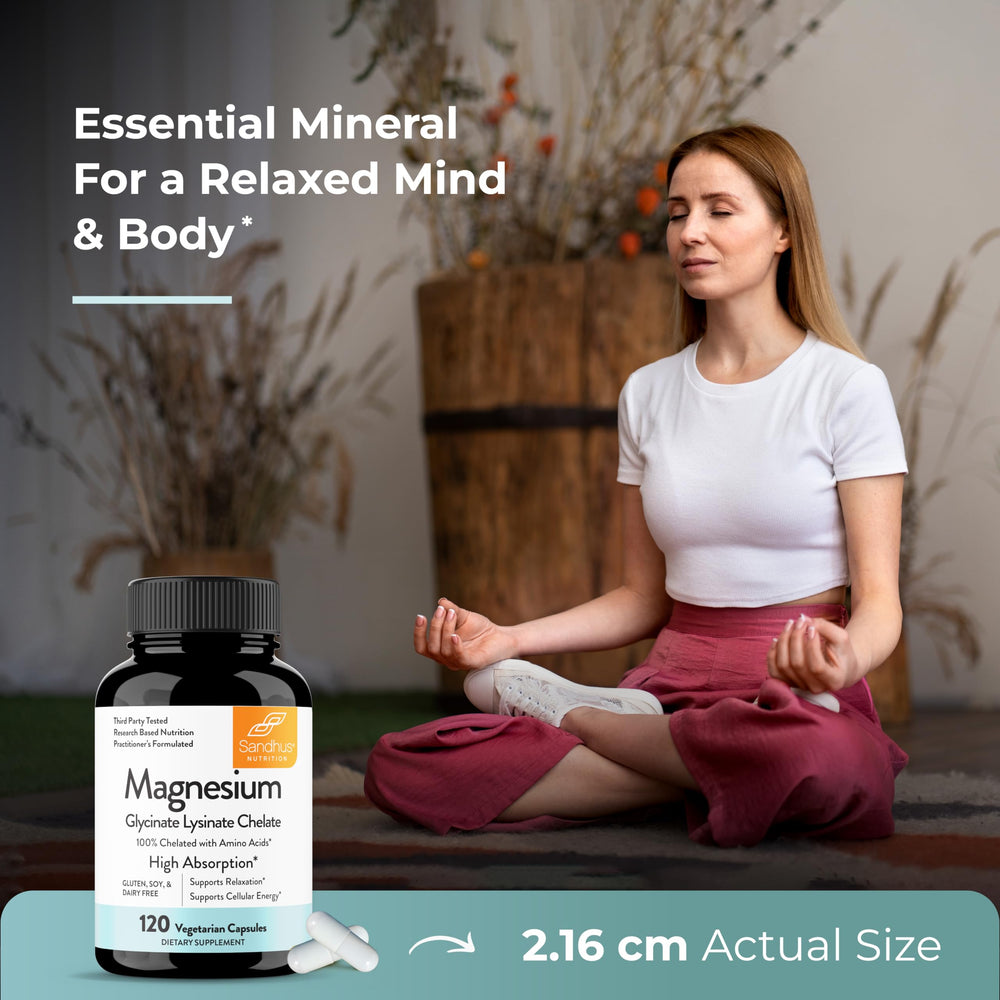 Ingredients and chelated magnesium on product card