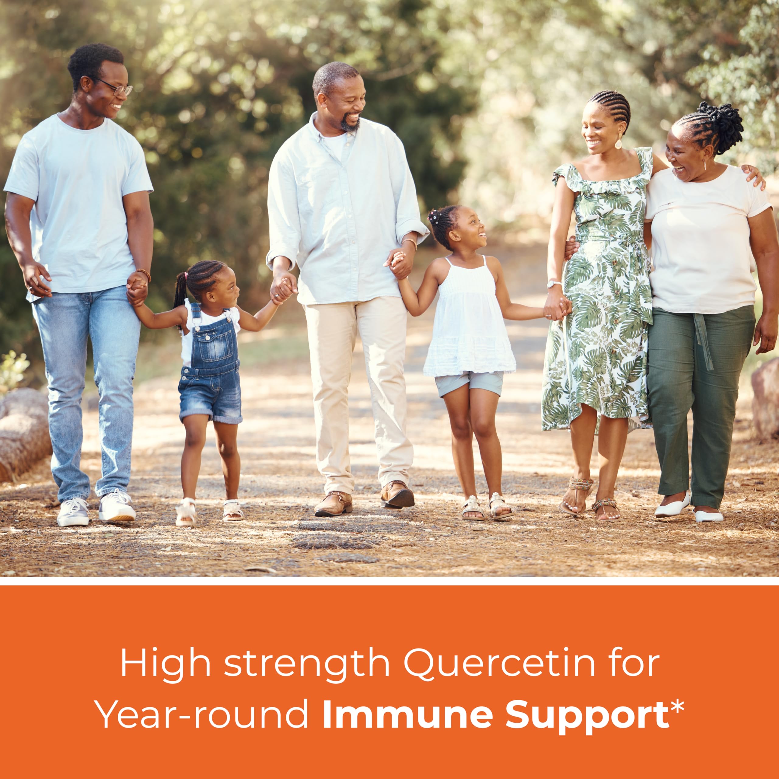 Bottle label showing Quercetin 500 mg per capsule