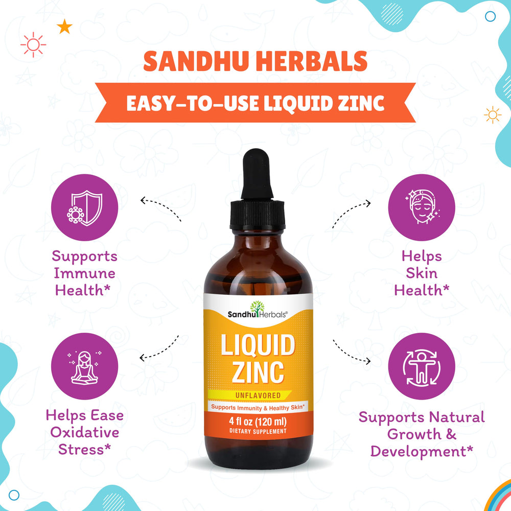 Zinc drops added to water