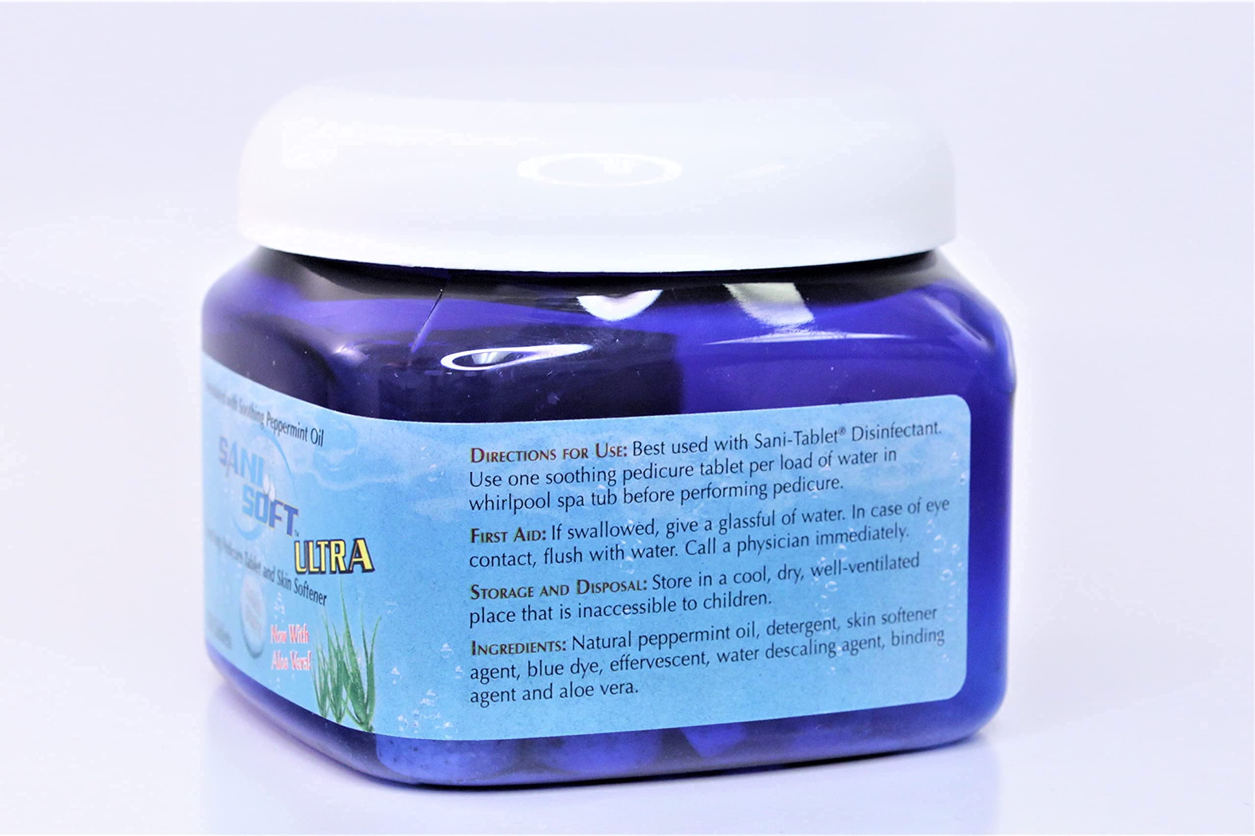 Sani-Soft used with Sani Tablet Disinfectant for pedicure applications