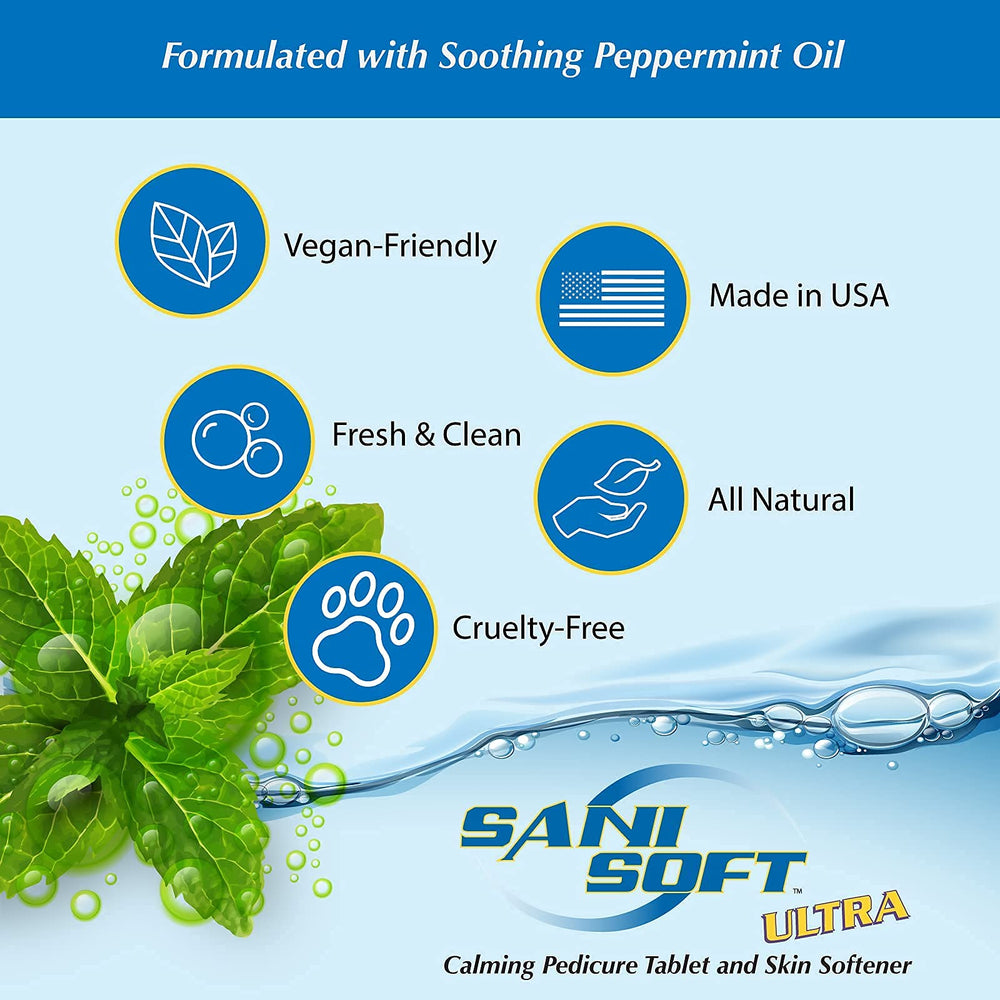 Sani-Soft Peppermint 150 Tabs packaging image