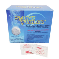 Carton of SANI CARE Sani-Tablet 100-count (SAN0100).