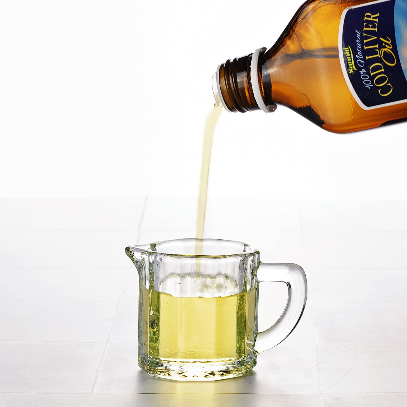 Cod liver oil sourced from wild-caught Nordic waters