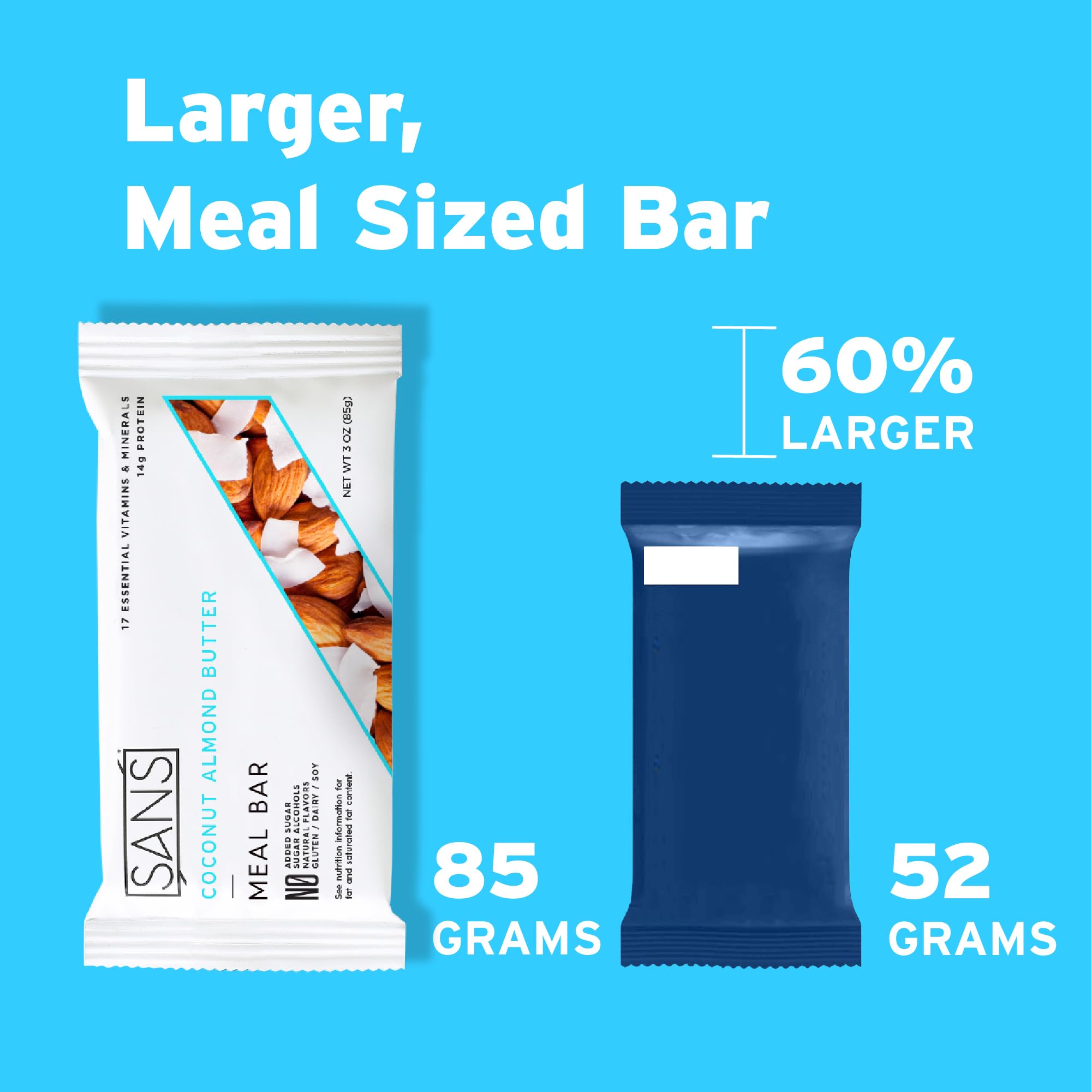 SANS bar inside a gym bag ready for post-workout snacking