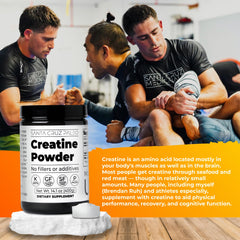 Nutrition facts label for Santa Cruz Paleo Creatine Powder