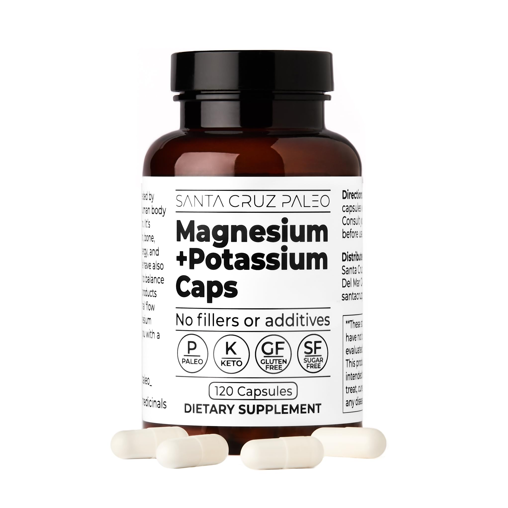 Nutrition facts and supplement information on bottle label