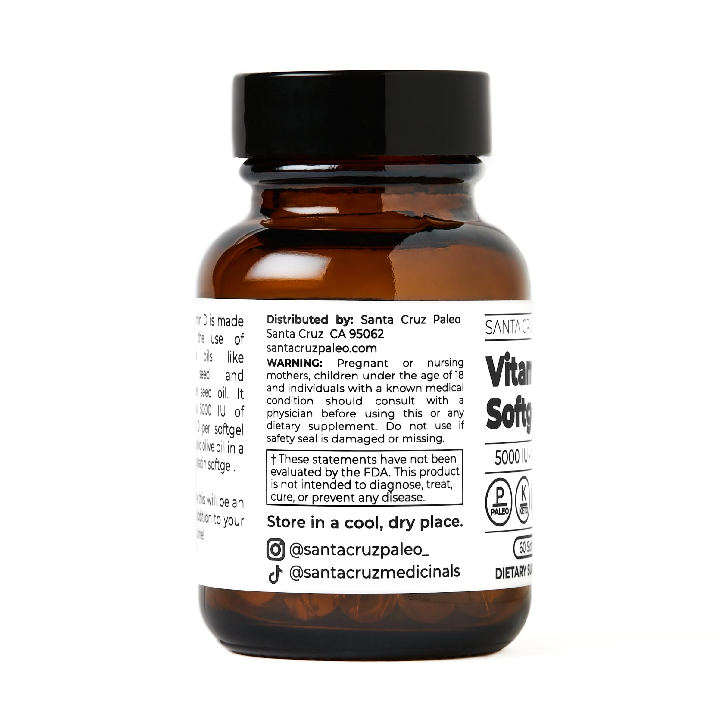 Nutrition facts and ingredients on label