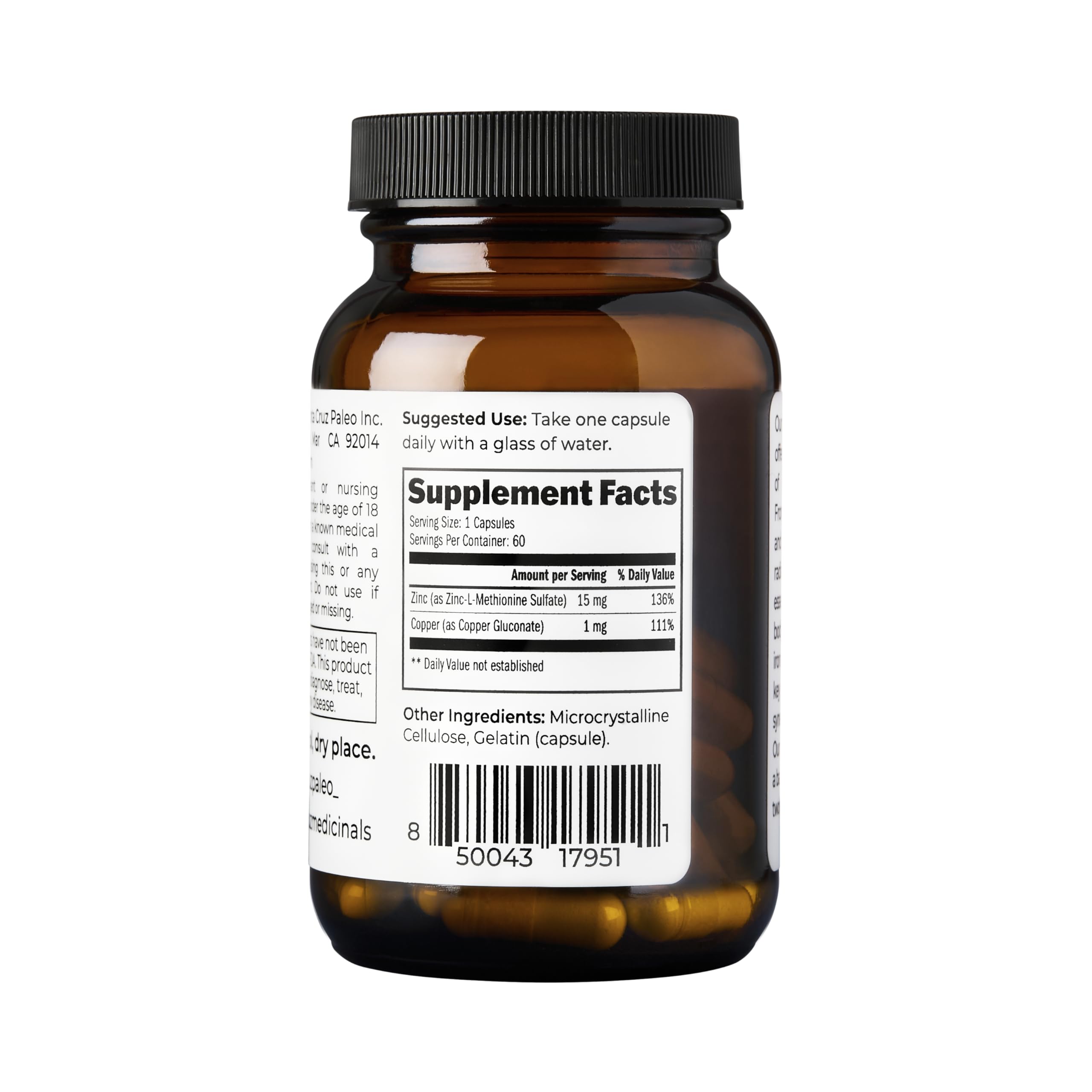 Underside with threading of Santa Cruz Paleo Zinc + Copper Cap