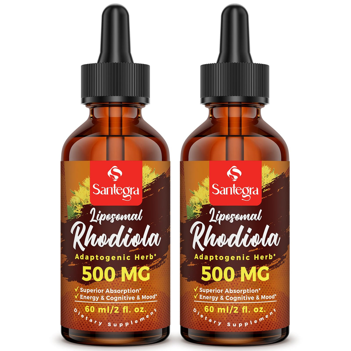 Santegra Rhodiola Rosea liposomal liquid drops bottle