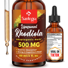 Santegra Rhodiola Rosea liquid bottle with liposomal delivery (60 ml)
