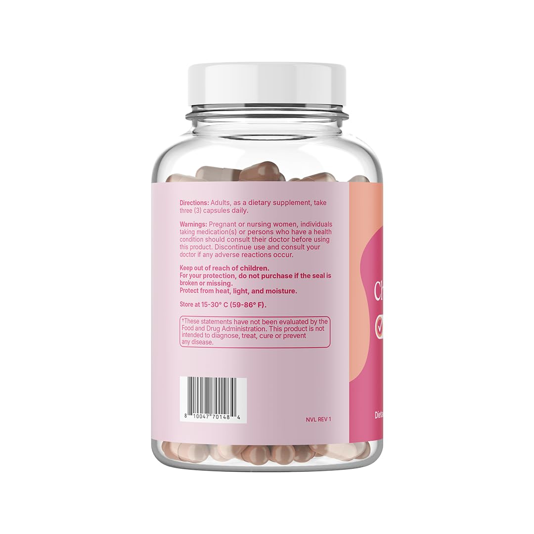 Bottle placed on a clean space showcasing product name
