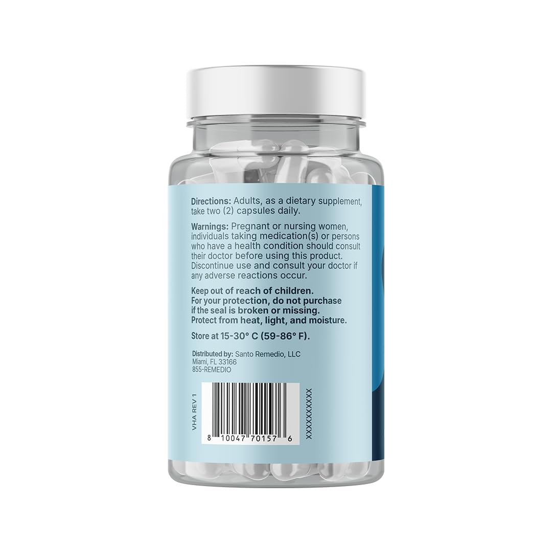 Front view of Santo Remedio Thyroid Plus bottle
