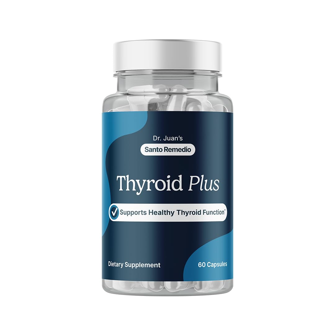 Santo Remedio Thyroid Plus bottle front view