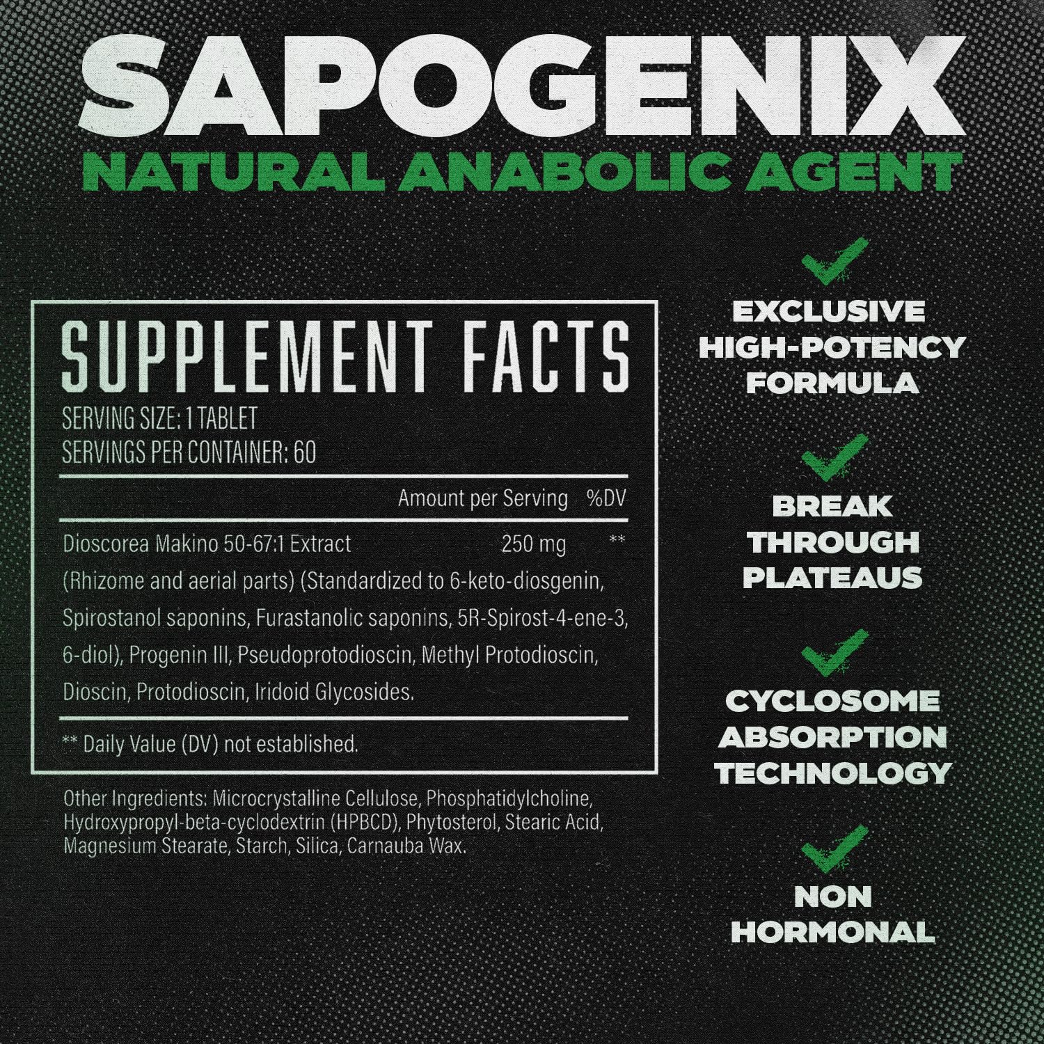 Sapogenix high-potency extract capsules demonstrate potent muscle-supporting potential and easy daily use
