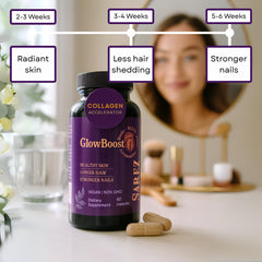 Close-up of vegan capsules