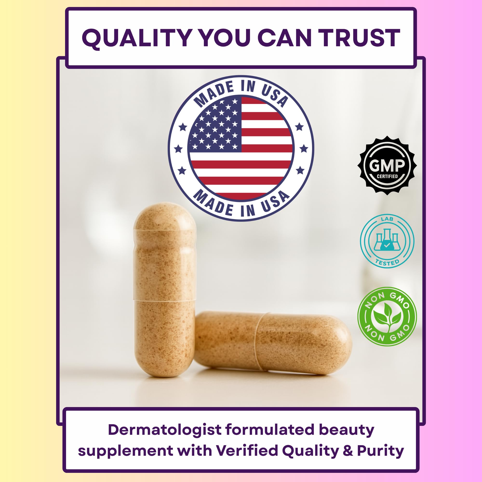 Graphic for hair growth and nail strength